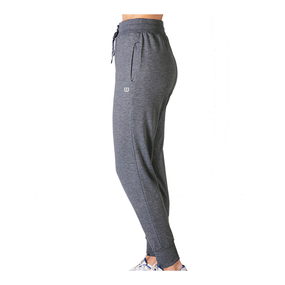 Jogger Estilo French Terry Wilson para hacer deporte Dama en Color Gris Oxford