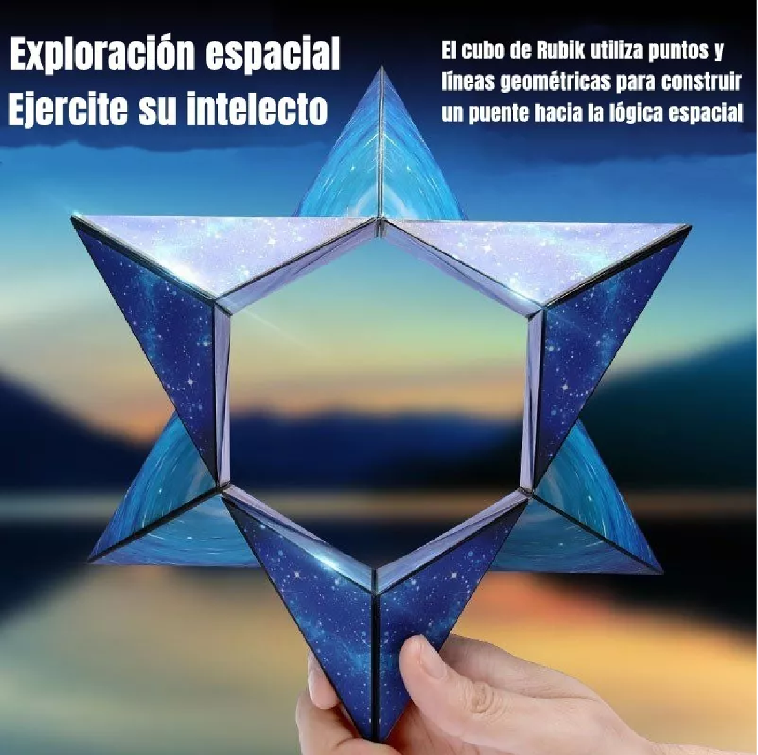 Cubo Infinito Formas Anti Estres Relajación Puzzle Cielo Estrellado