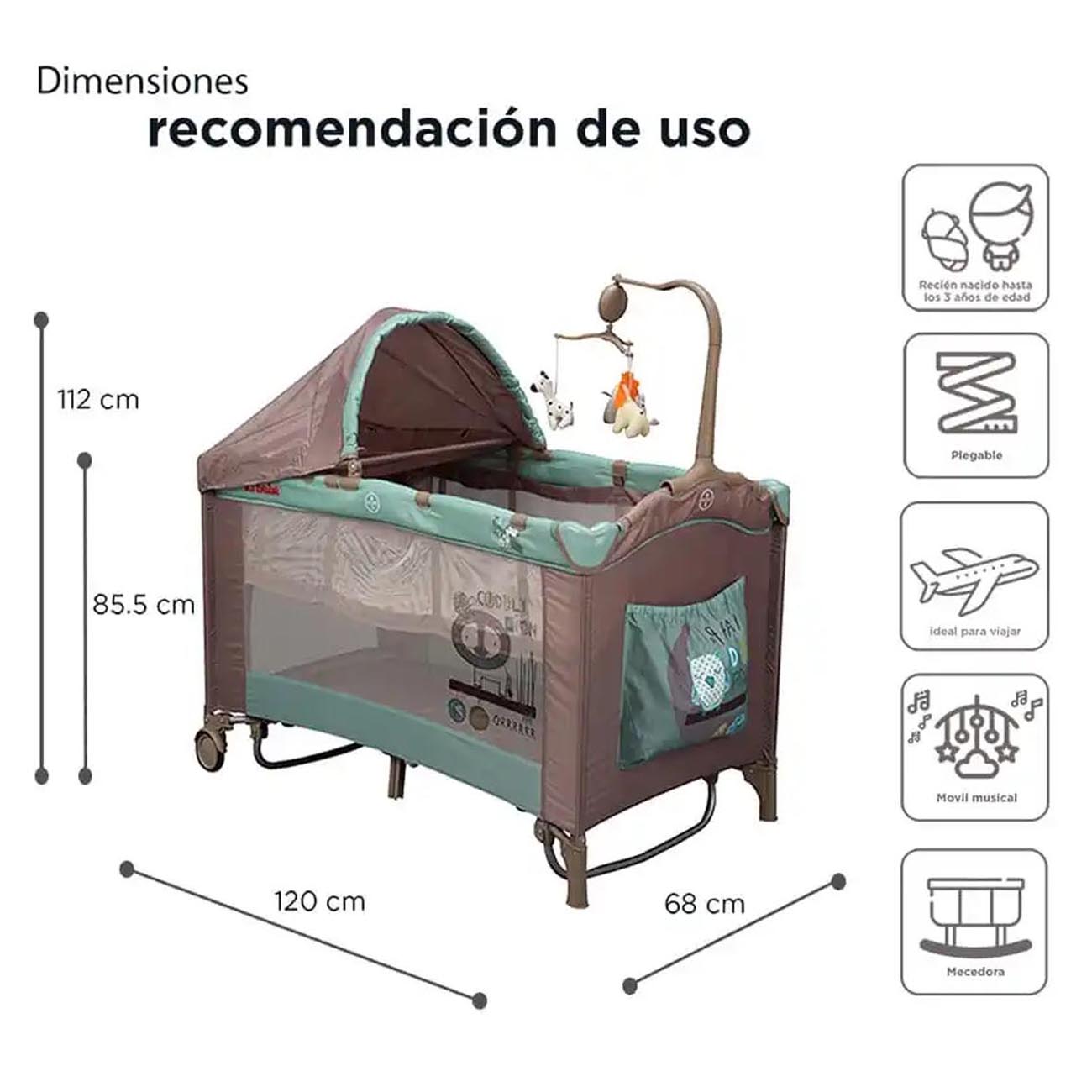 Corral Cuna Dreams Rosa+blanco - D'bebé : Productos para bebé