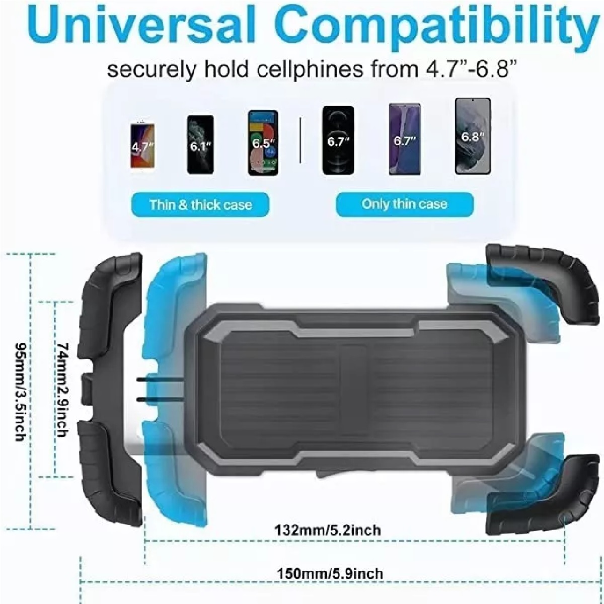 Soporte Para Celular Moto/bicicleta, Base Porta Teléfono360
