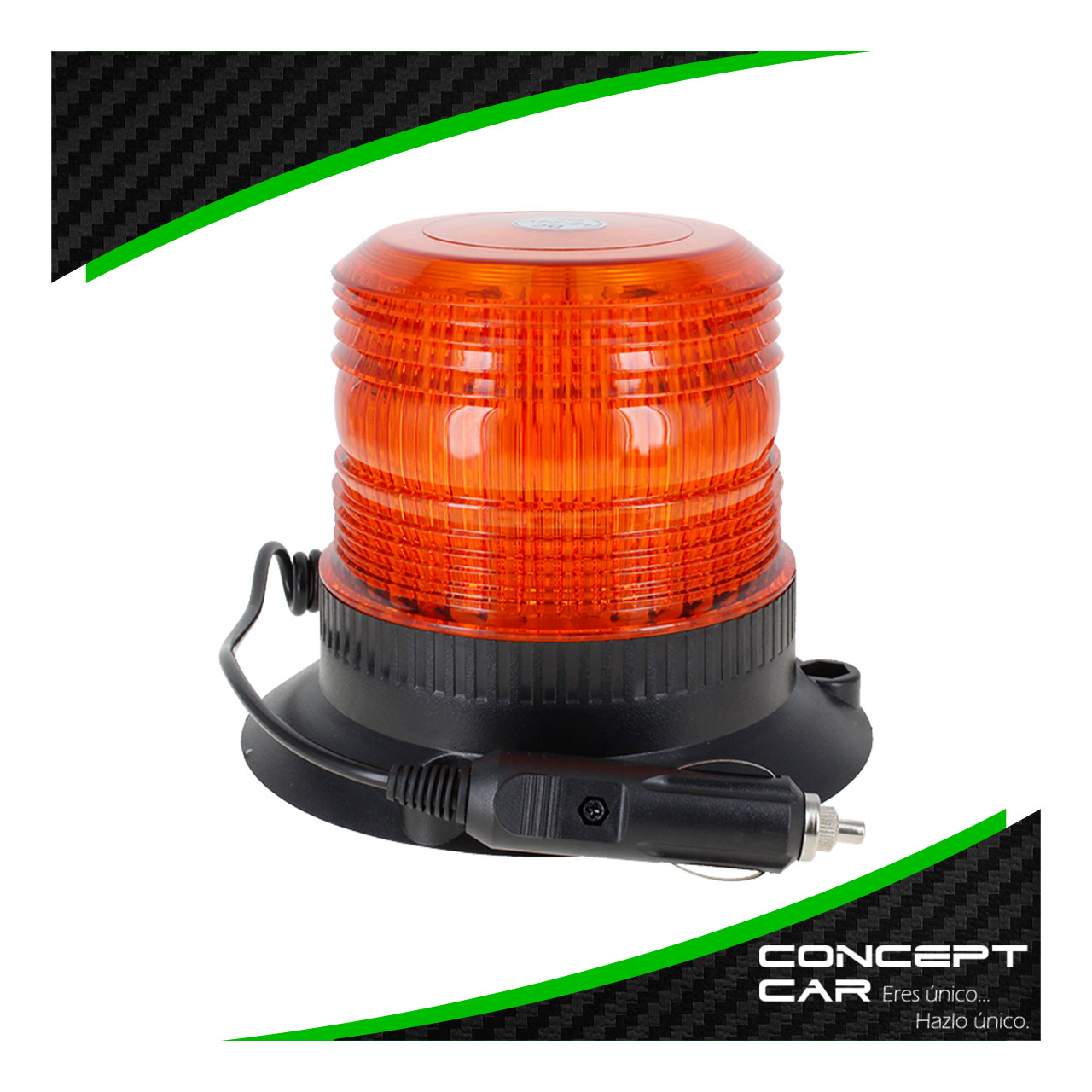 Torreta 40 Led Montacarga Seguridad Estrobo Base Iman 12-24v