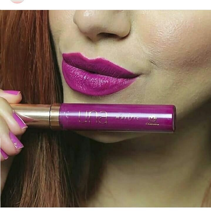 Labial Matte Intransferible Violeta 6M Una Natura 8ml