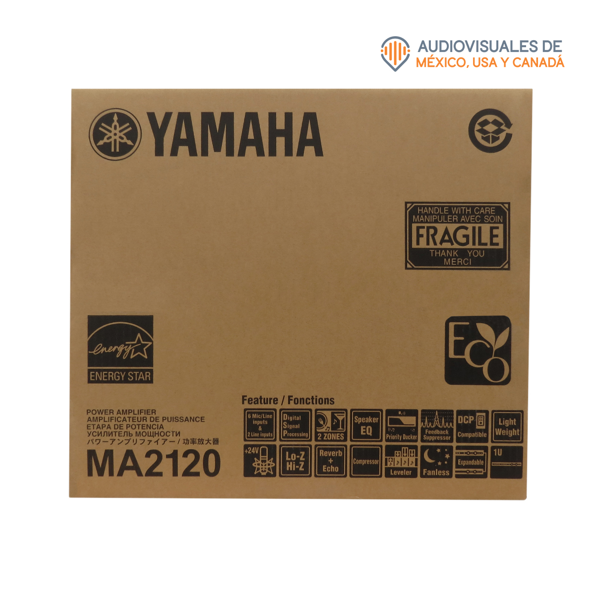 Amplificador Mezclador De Instalación De Audio Yamaha Ma2120