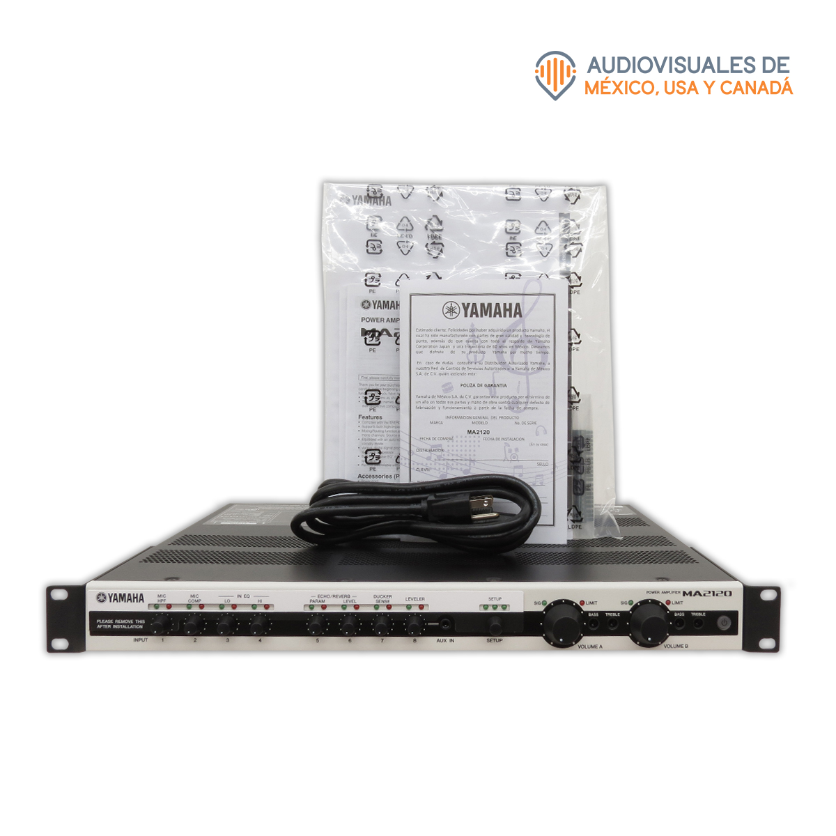 Amplificador Mezclador De Instalación De Audio Yamaha Ma2120