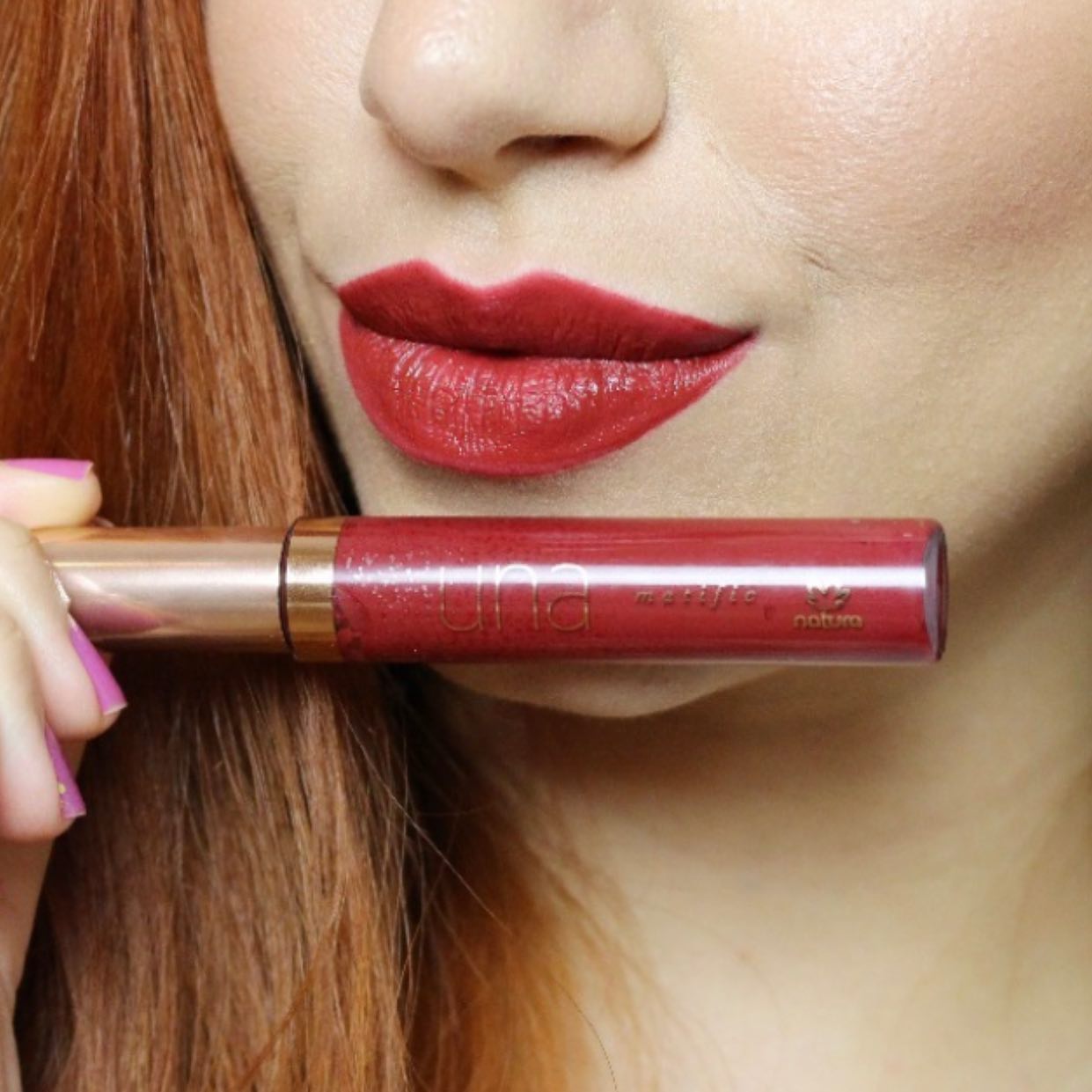 Labial Matte Intransferible Rouge 4M Una Natura 8ml