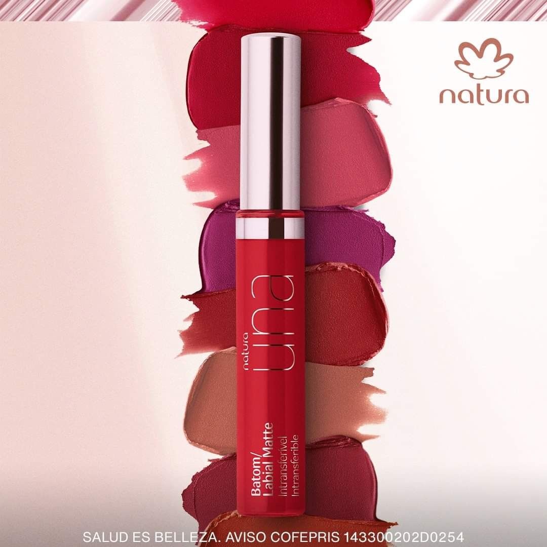 Labial Matte Intransferible Rouge 4M Una Natura 8ml