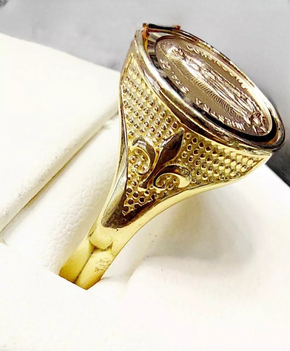 Anillo Virgen Guadalupe Oro 10 K.+ Obsequio