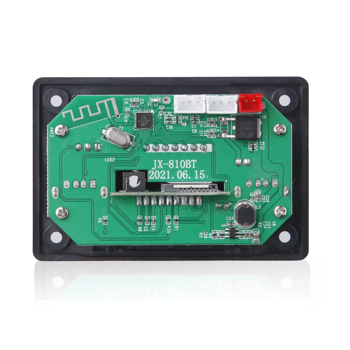 Modulo Rep Audio Bluetooth Mp3 Usb Aux Fm Microfono 5 voltios Negro