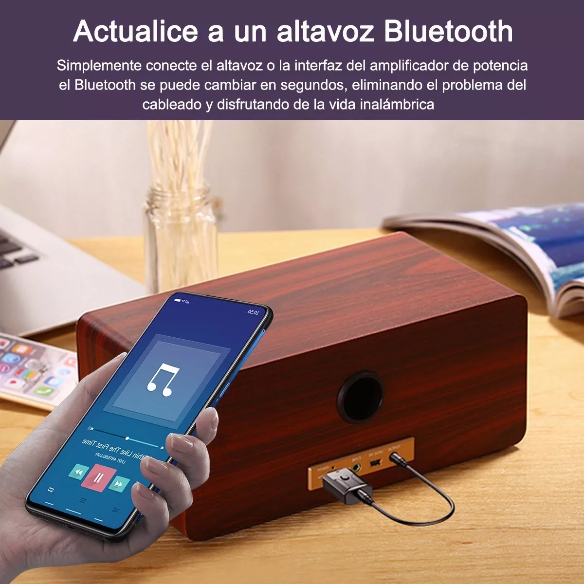 Adaptador Bluetooth 5.0 Usb 2 En 1 Para Pc/tv/auto/hogar