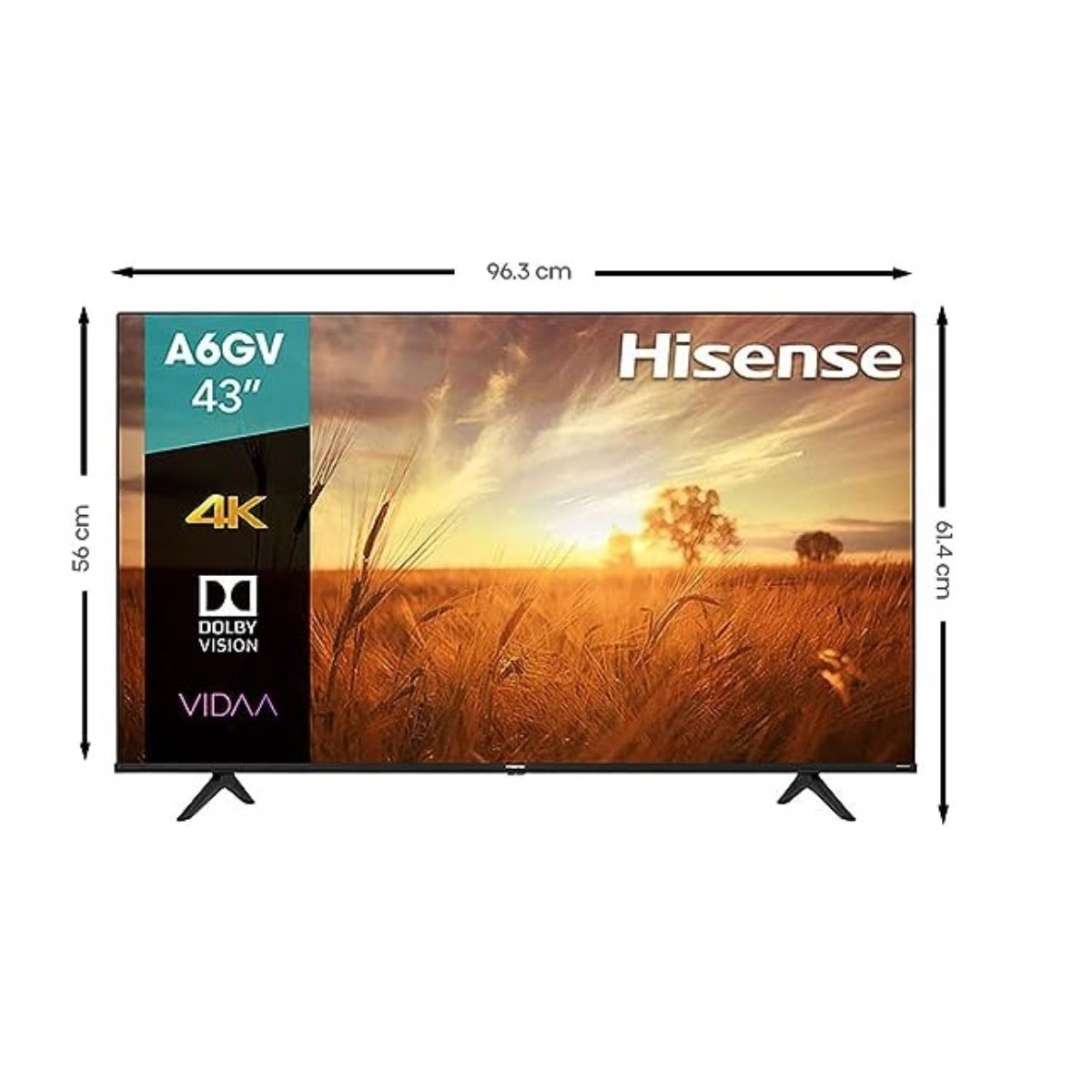 Televisión HiSense 40A4HV - 40 pulgadas, LED FHD, 1920 x 1080 pixeles, Smart  vidaa