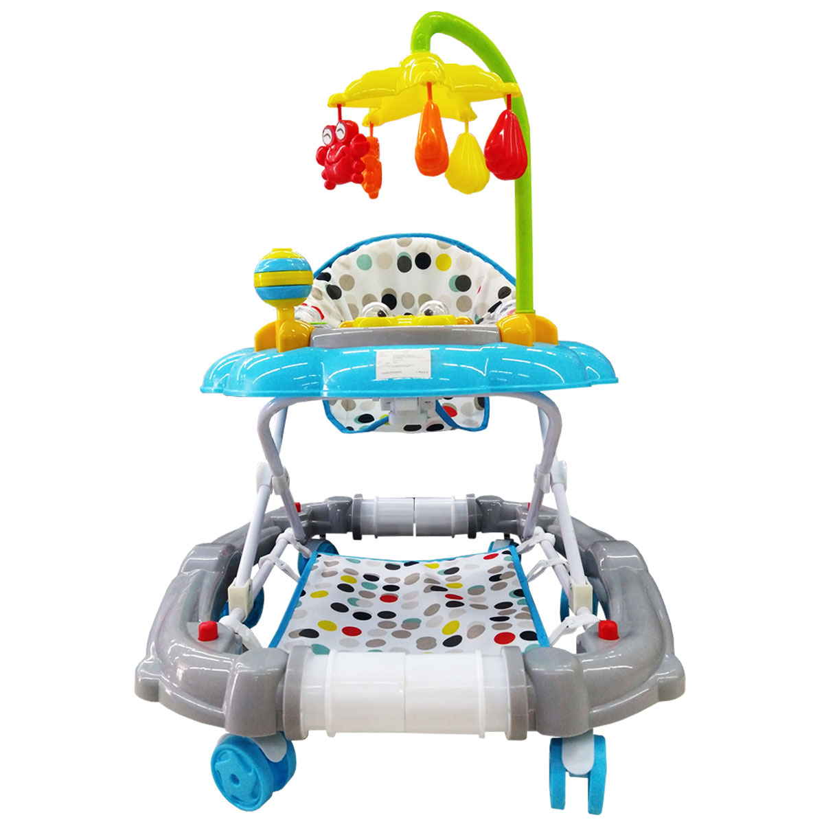 Andadera para Bebe Mecedora Cangrejo 1075H Azul/Gris