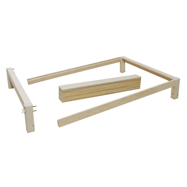 Base Para Cama Matrimonial Tradicional Desarmable Sin Pintar