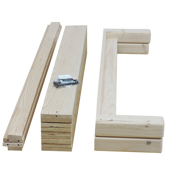 Base Para Cama Matrimonial Tradicional Desarmable Sin Pintar