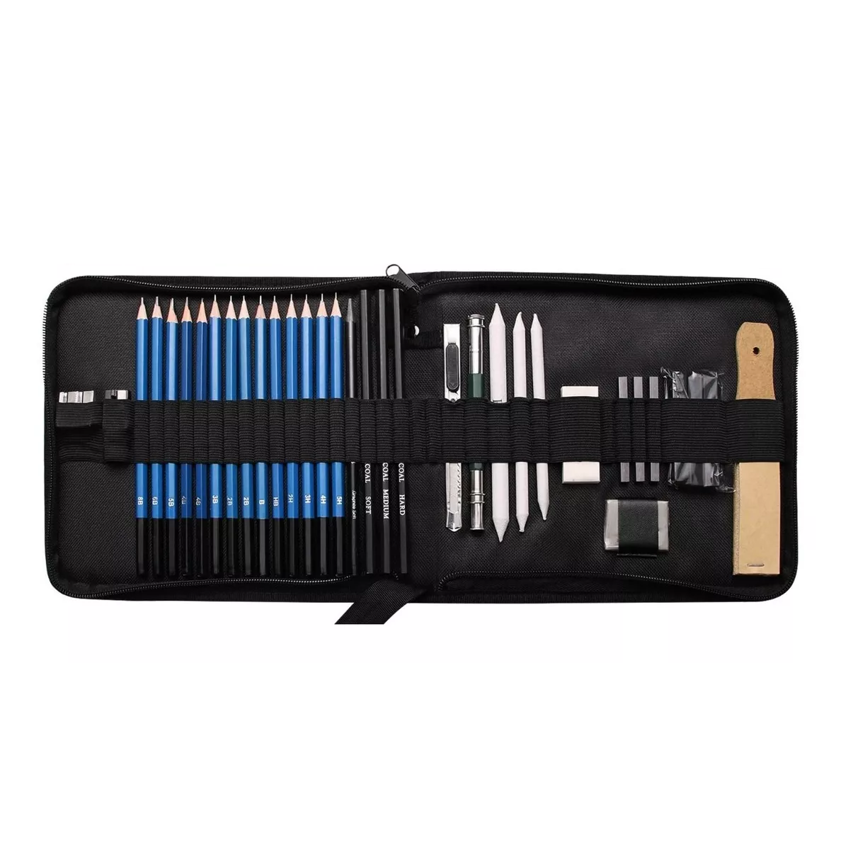 Kit 35 Piezas Profesional De Dibujo Con Lápices Hb 