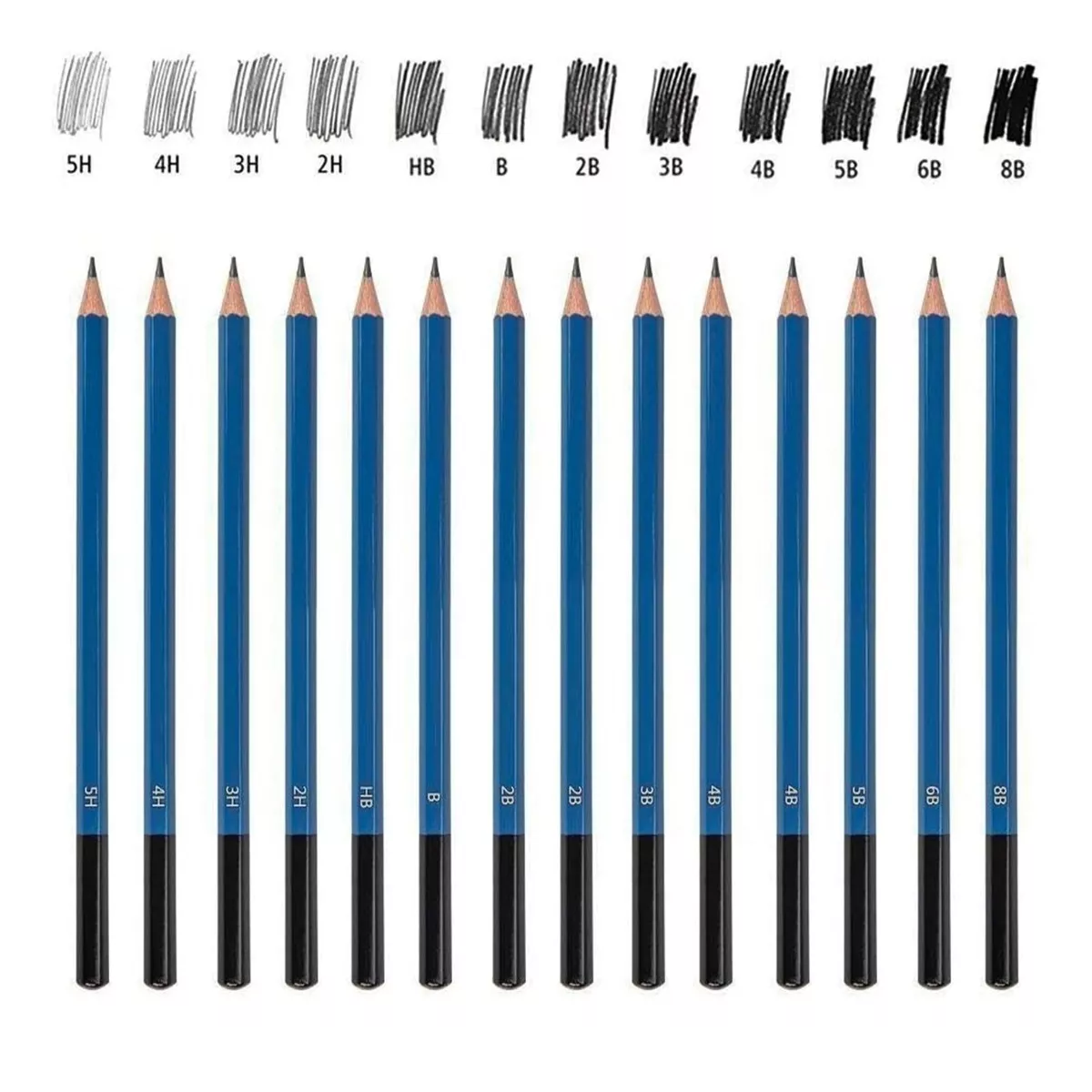 Kit lápices de carbón de grafito de arte de dibujo profesional
