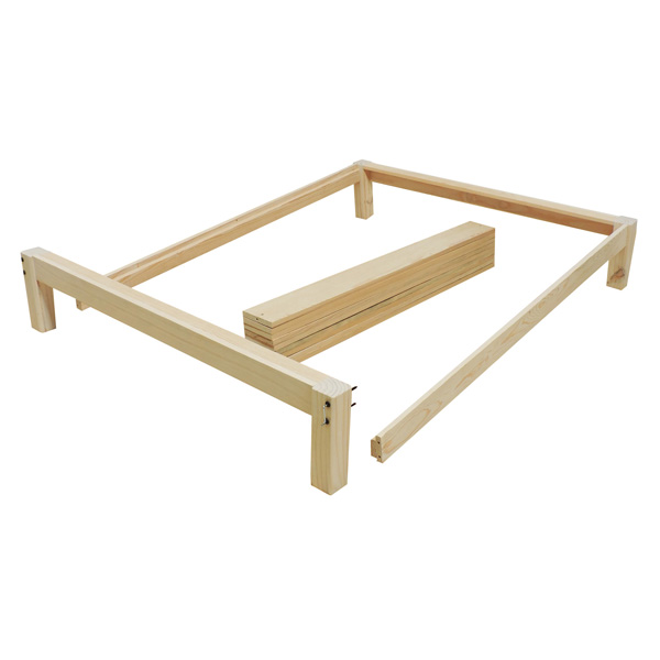 Base Para Cama Queen Size Tradicional Desarmable Sin Pintar