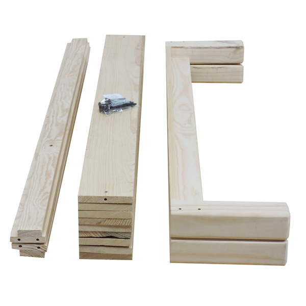 Base Para Cama Queen Size Tradicional Desarmable Sin Pintar