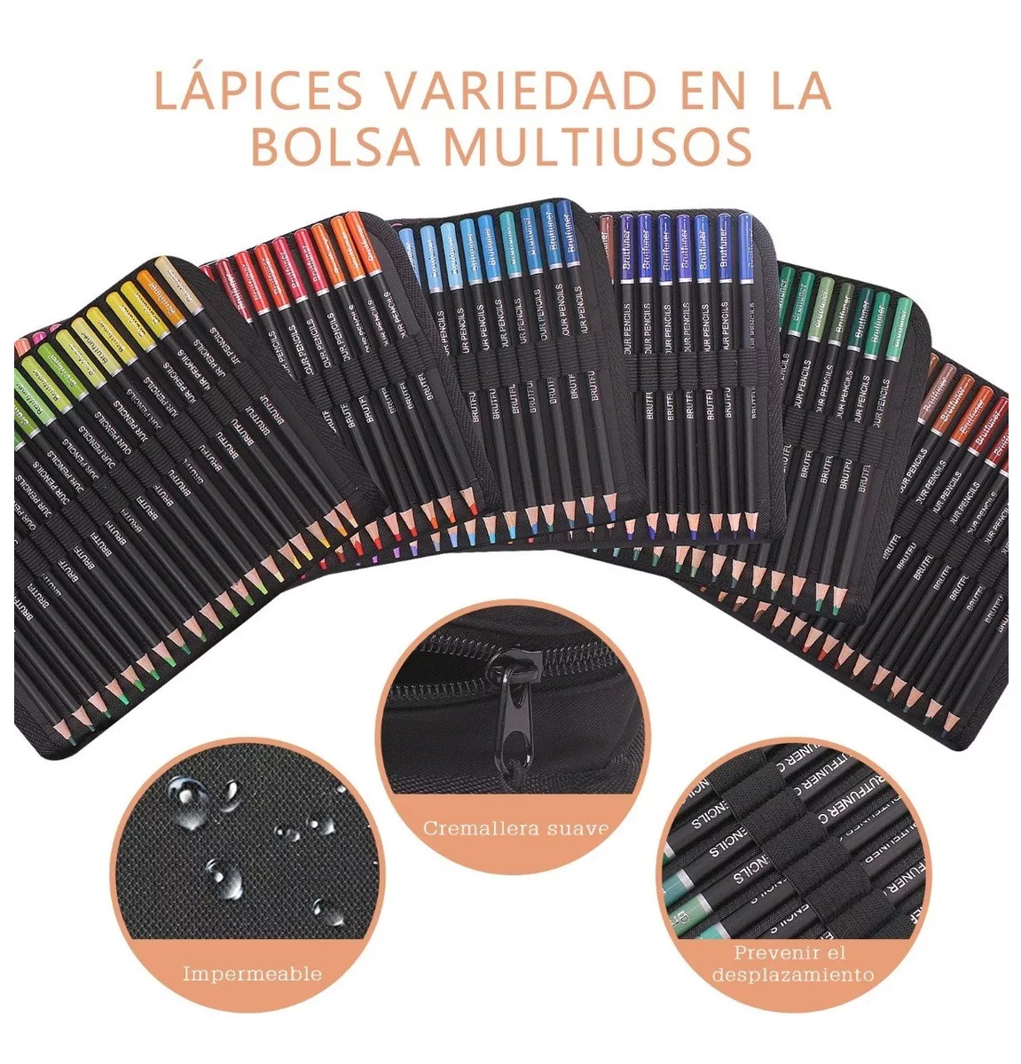 Kit De Lápices Colores Profesionales Calidad Artista 120 Pz