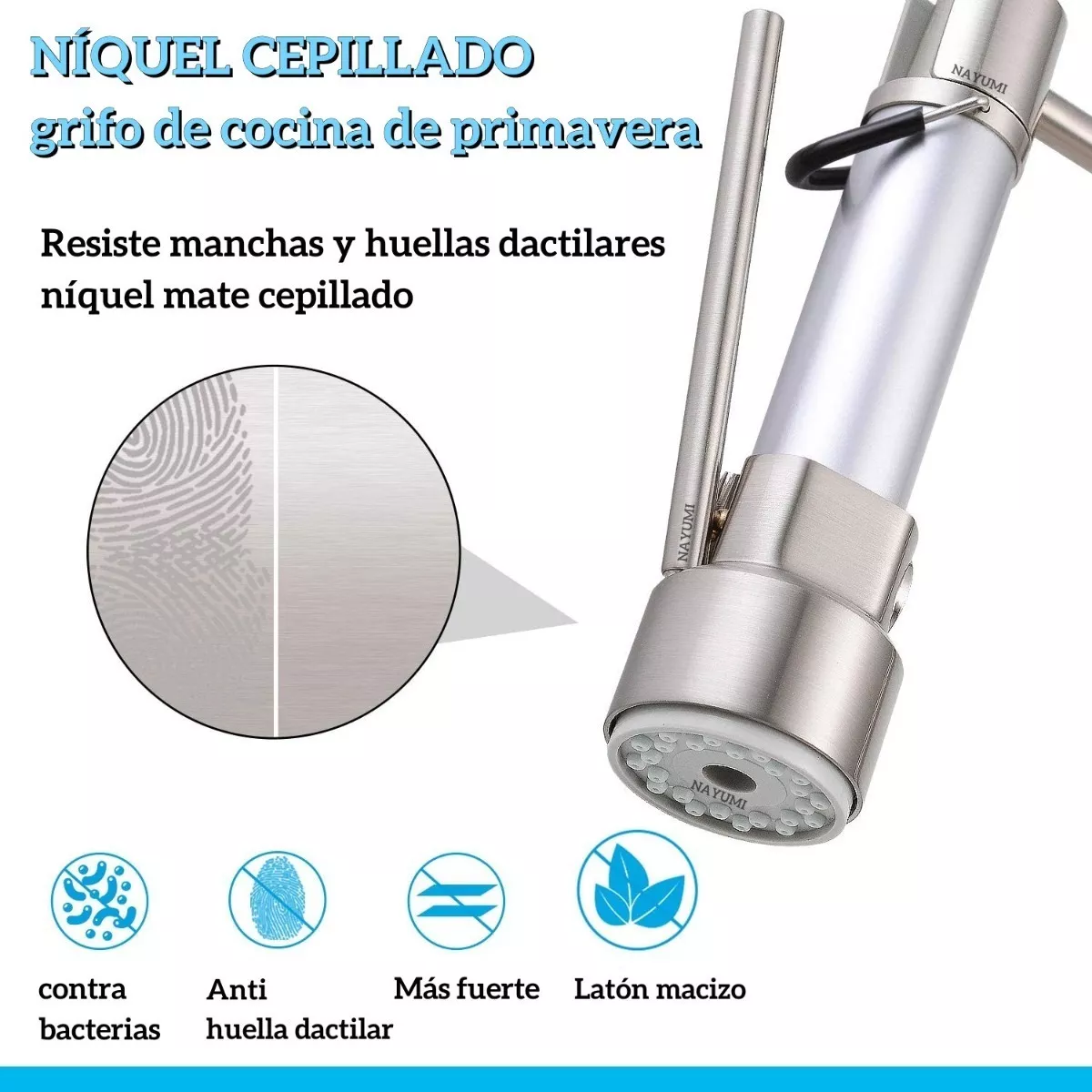 Grifo Monomando Fregadero Llave Mezcladora Tarja Cocina 360