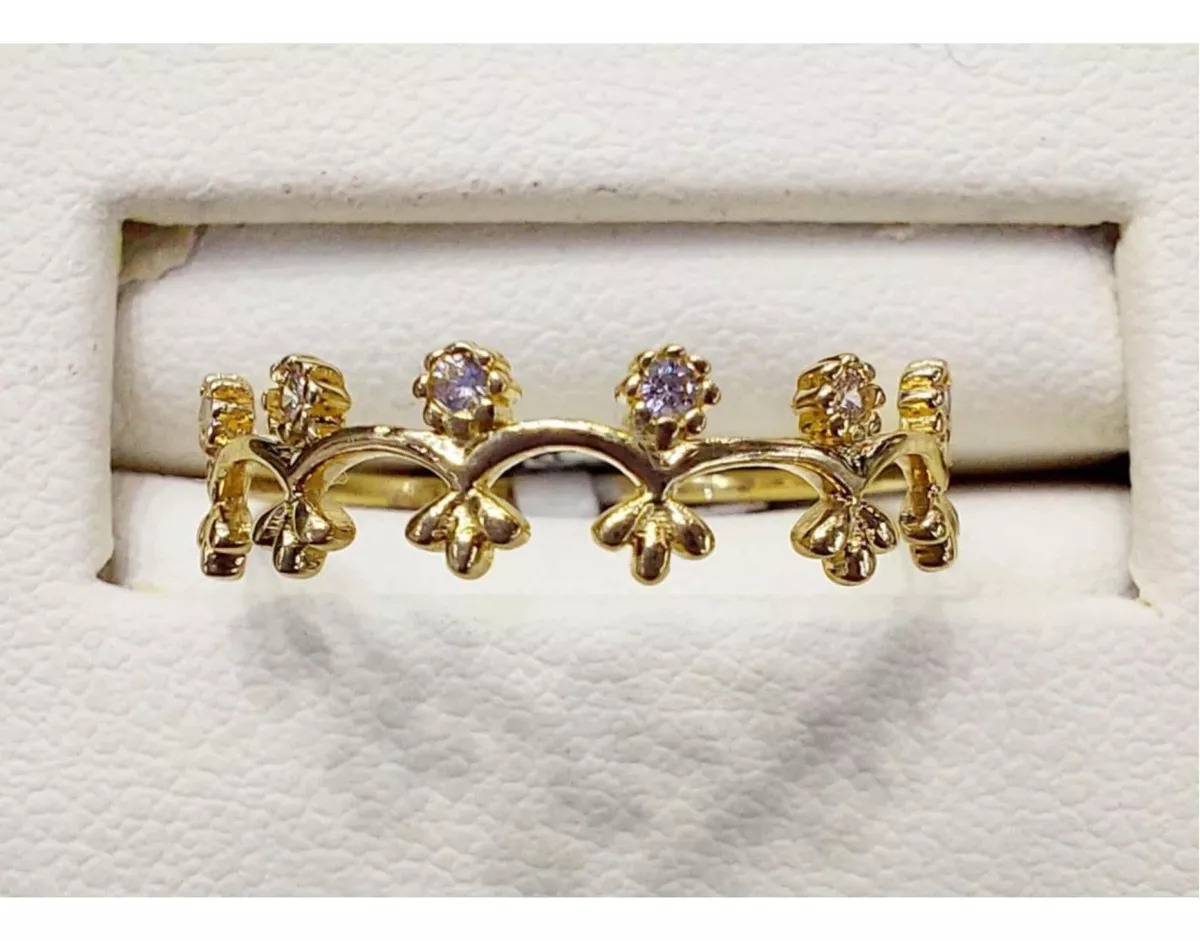 Anillo Corona Oro 10 K. + Obsequio