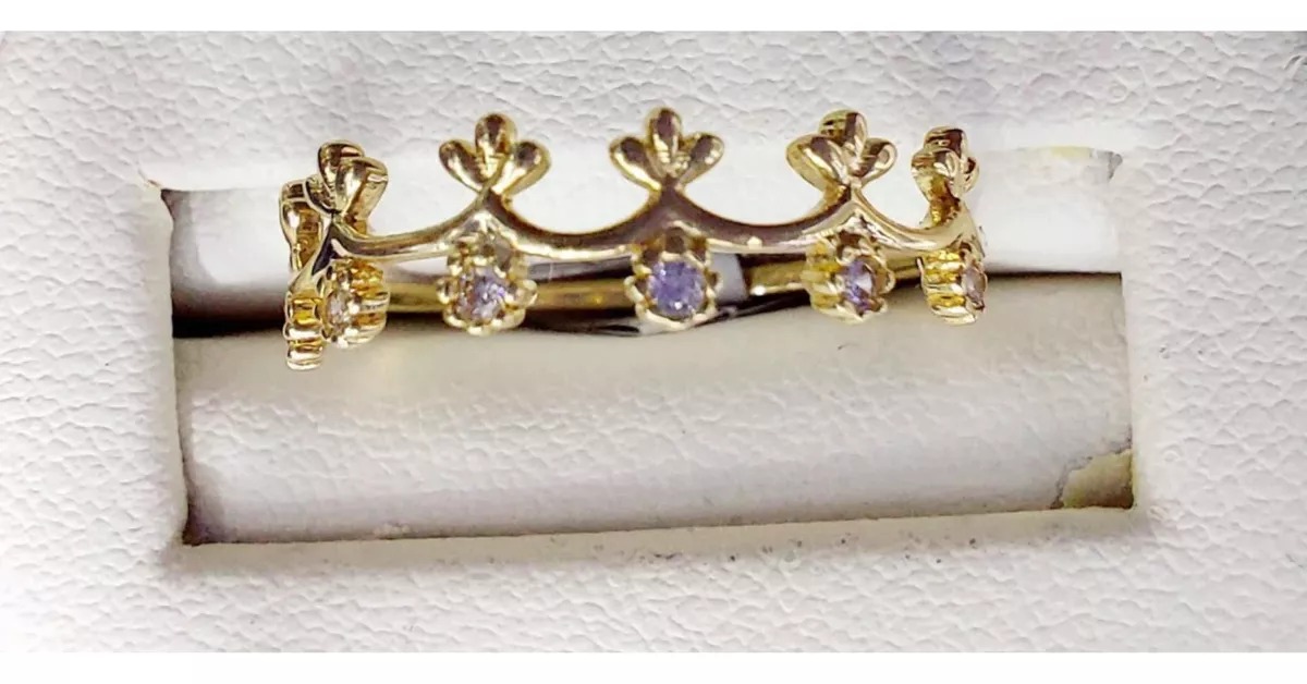 Anillo Corona Oro 10 K. + Obsequio