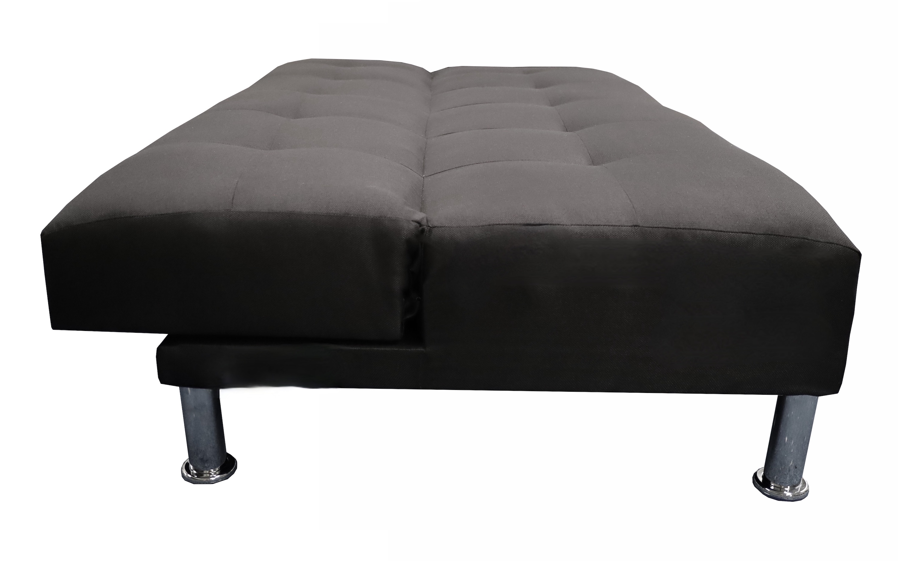 Sofa Cama Vegas Lino Negro, El Bazar Store, Reclinable 3 posiciones