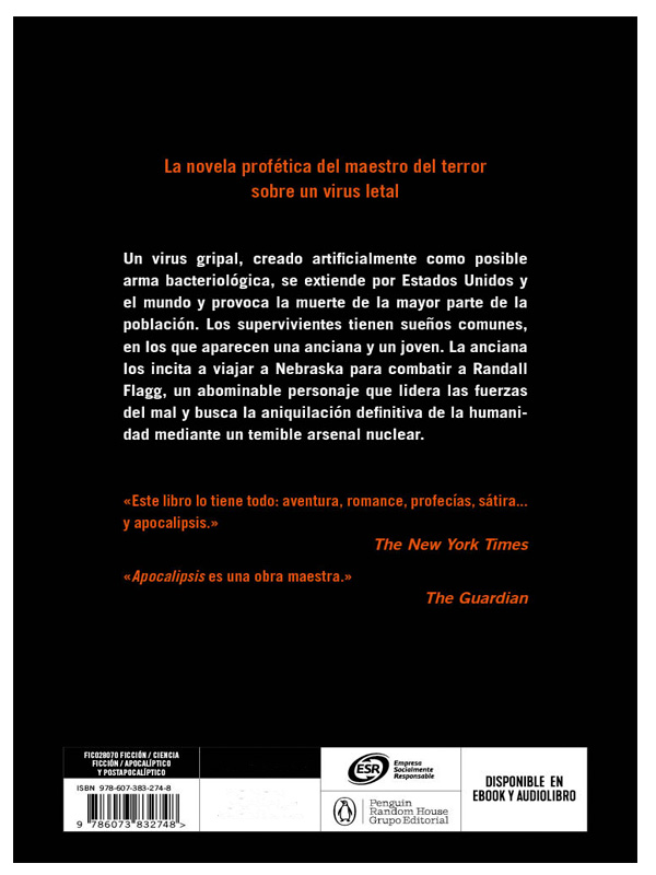 Libro Apocalipsis Editorial Debolsillo Autor Stephen King