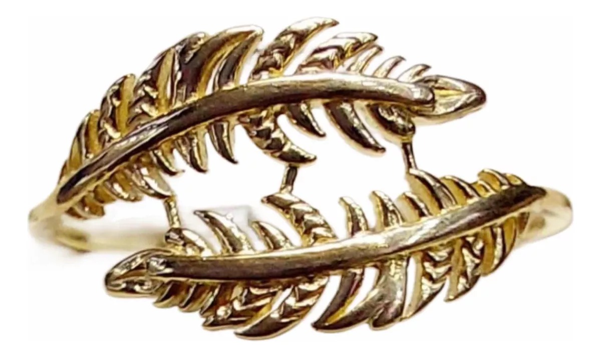Anillo Hojas Olivo Oro 10 K. + Obsequio