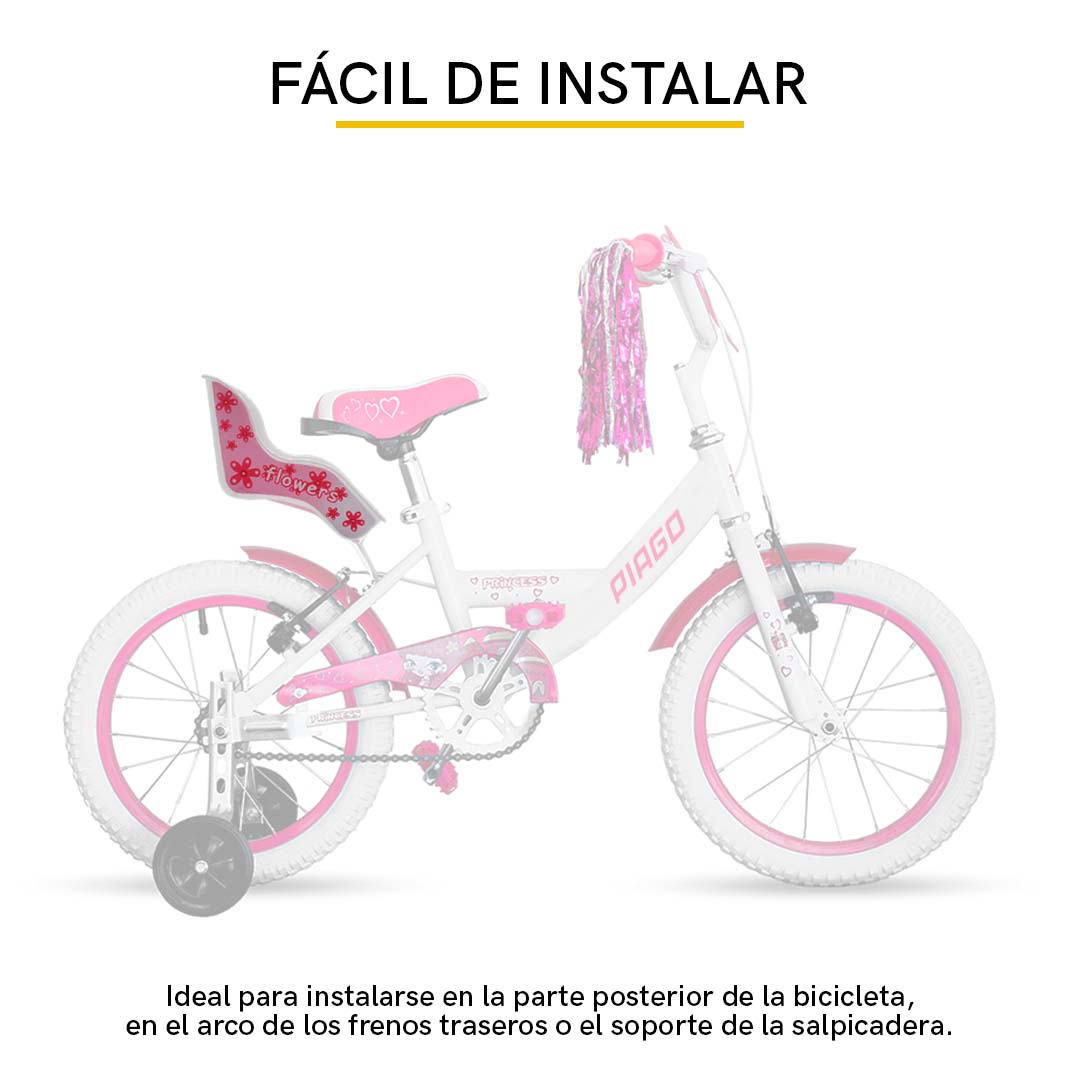 Silla Porta Muñecas Bicicleta Trasera Asiento Para Muñecas