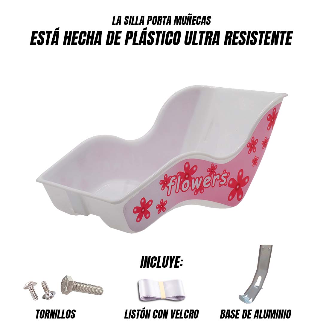 Silla Porta Muñecas Bicicleta Trasera Asiento Para Muñecas