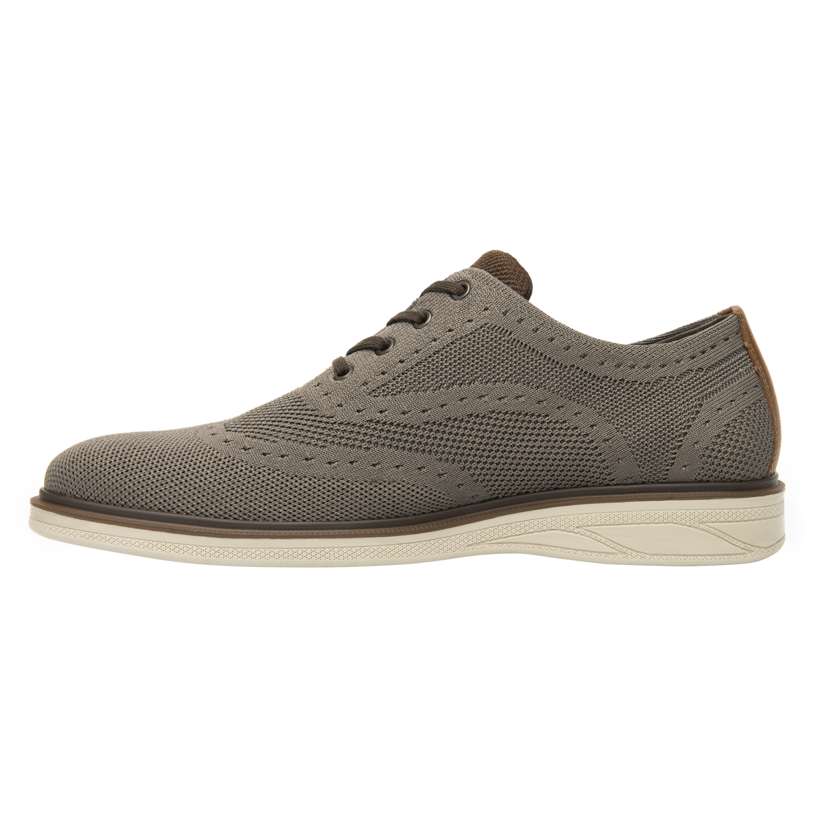 Zapato Flexi Hombre Oxford Para 413104 Taupe Tejido Textil