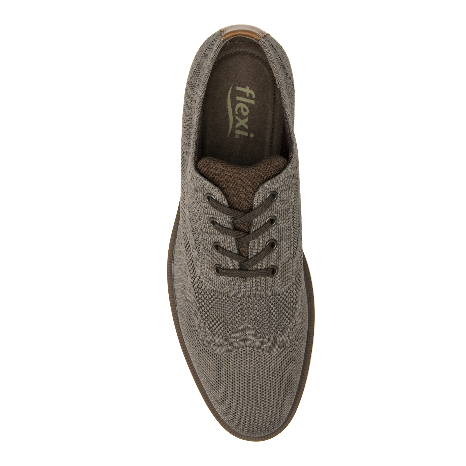 Zapato Flexi Hombre Oxford Para 413104 Taupe Tejido Textil
