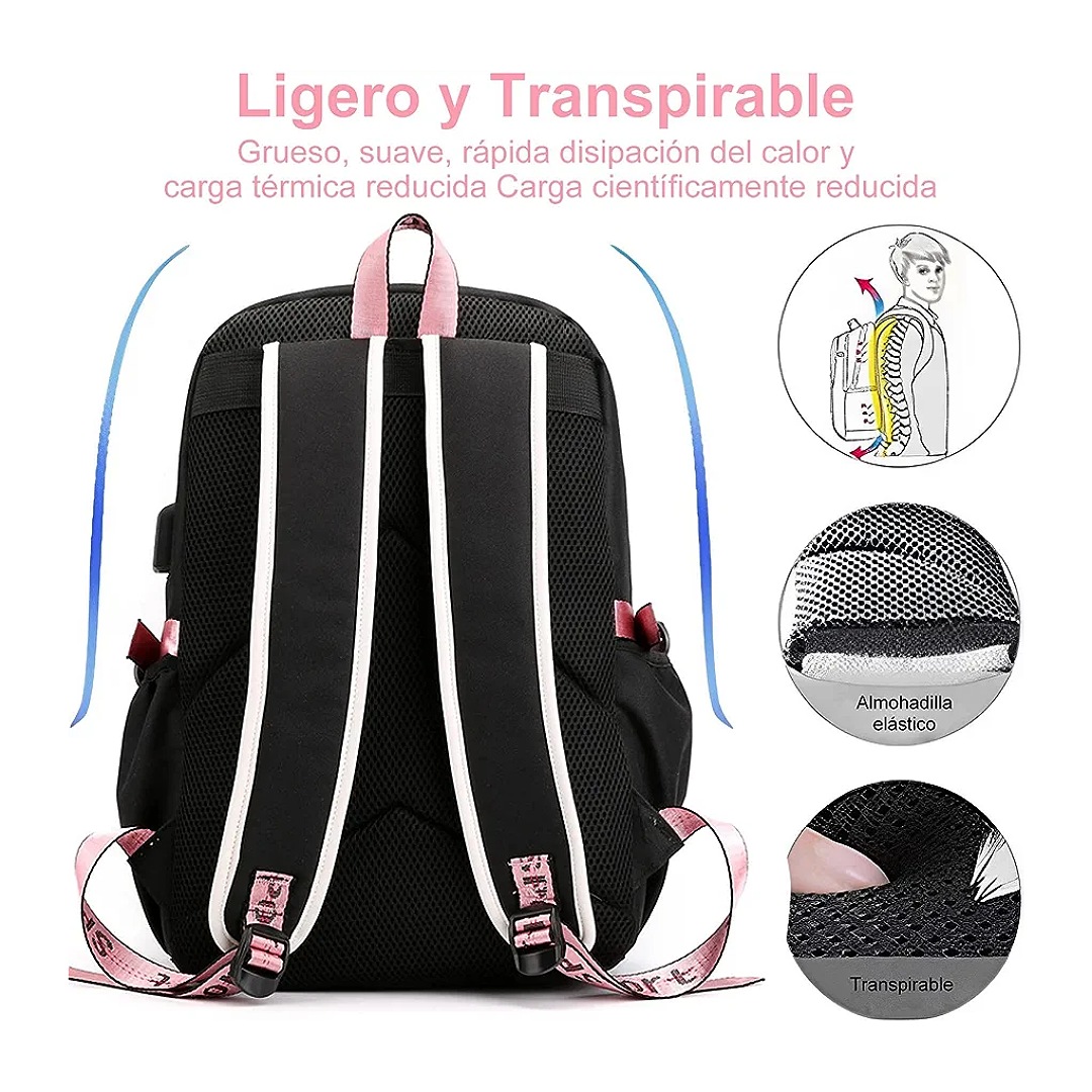 Mochila antirrobo, Mochila Impermeable Mochila para Laptop Computadora Portátil para Empresas El mejor regalo con puerto de carga USB