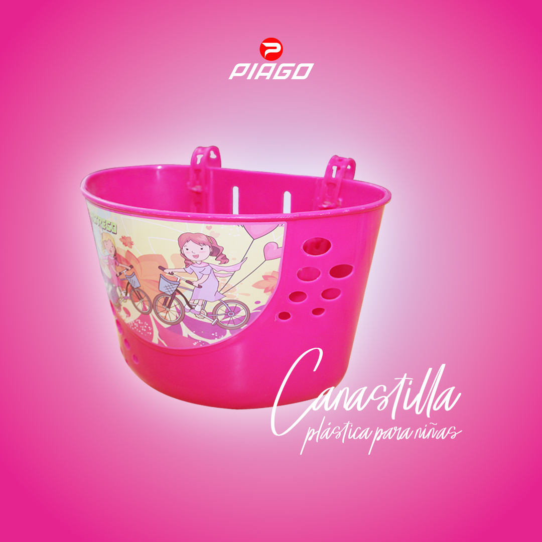 Canasta Canastilla Bicicleta Niña Plástica Rodado 12