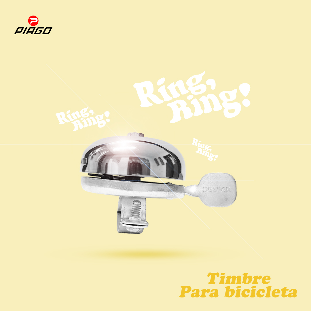 Timbre De Campana Para Bicicleta Clásico Vintage Cromado