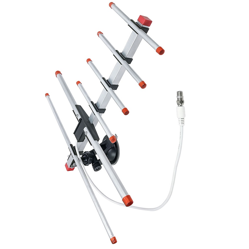 Master Antena de Television para Interiores y Exteriores con 6 Elementos Capta Señales Digitales HD y Sistema de Fijacion TVANT-INT-EXT-4K.