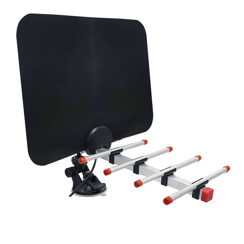 Master Antena de Television para Interiores con 6 Elementos y Ganancia de 5 dB Capta Señales HD y UHF Cuenta con Sistema de Sujecion TVANT-INT-4K