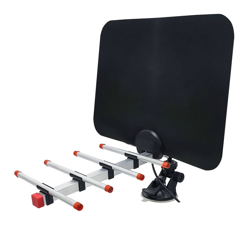 Master Antena de Television para Interiores con 6 Elementos y Ganancia de 5 dB Capta Señales HD y UHF Cuenta con Sistema de Sujecion TVANT-INT-4K