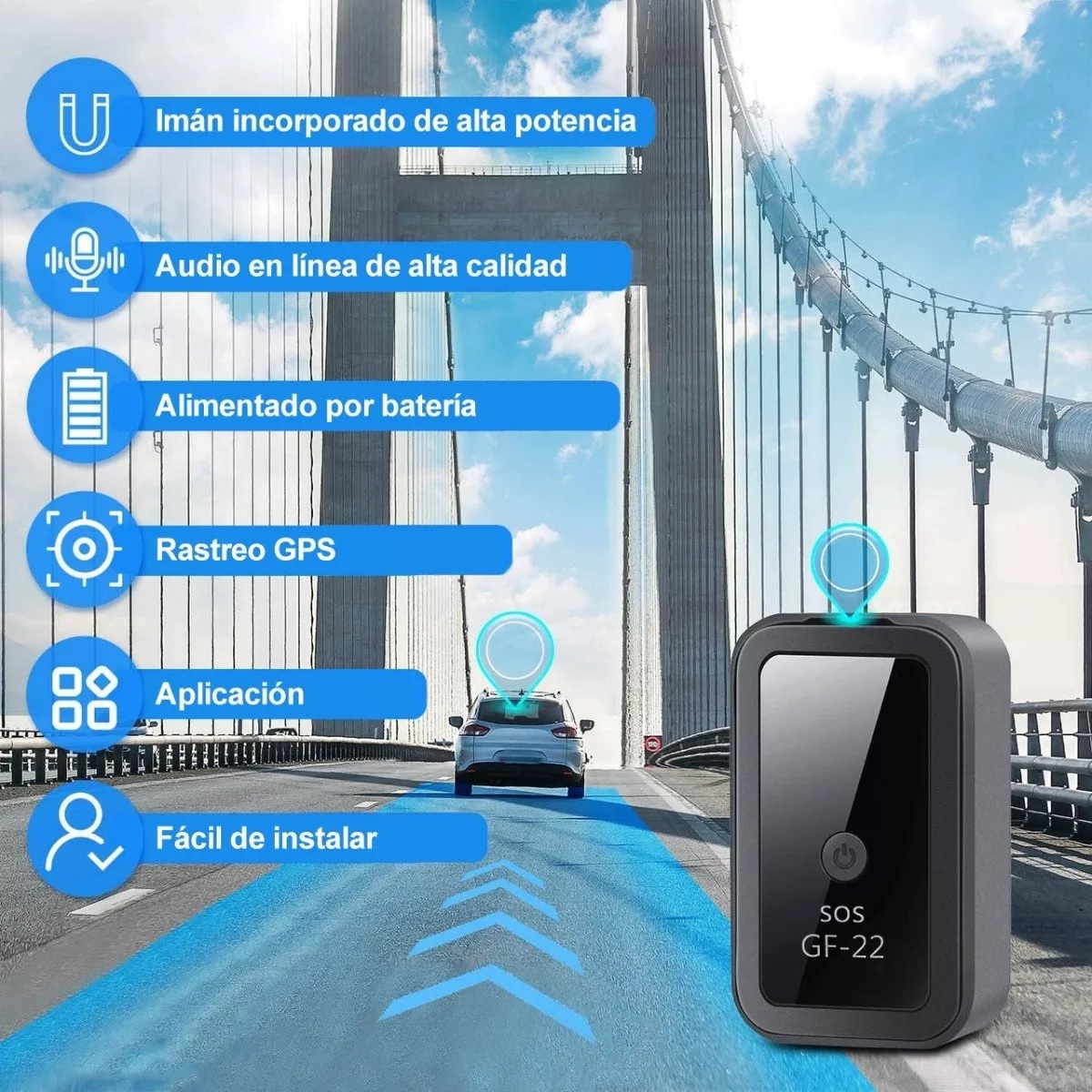 Rastreador Navegador Gps Mini Localizador Tracker Relevador