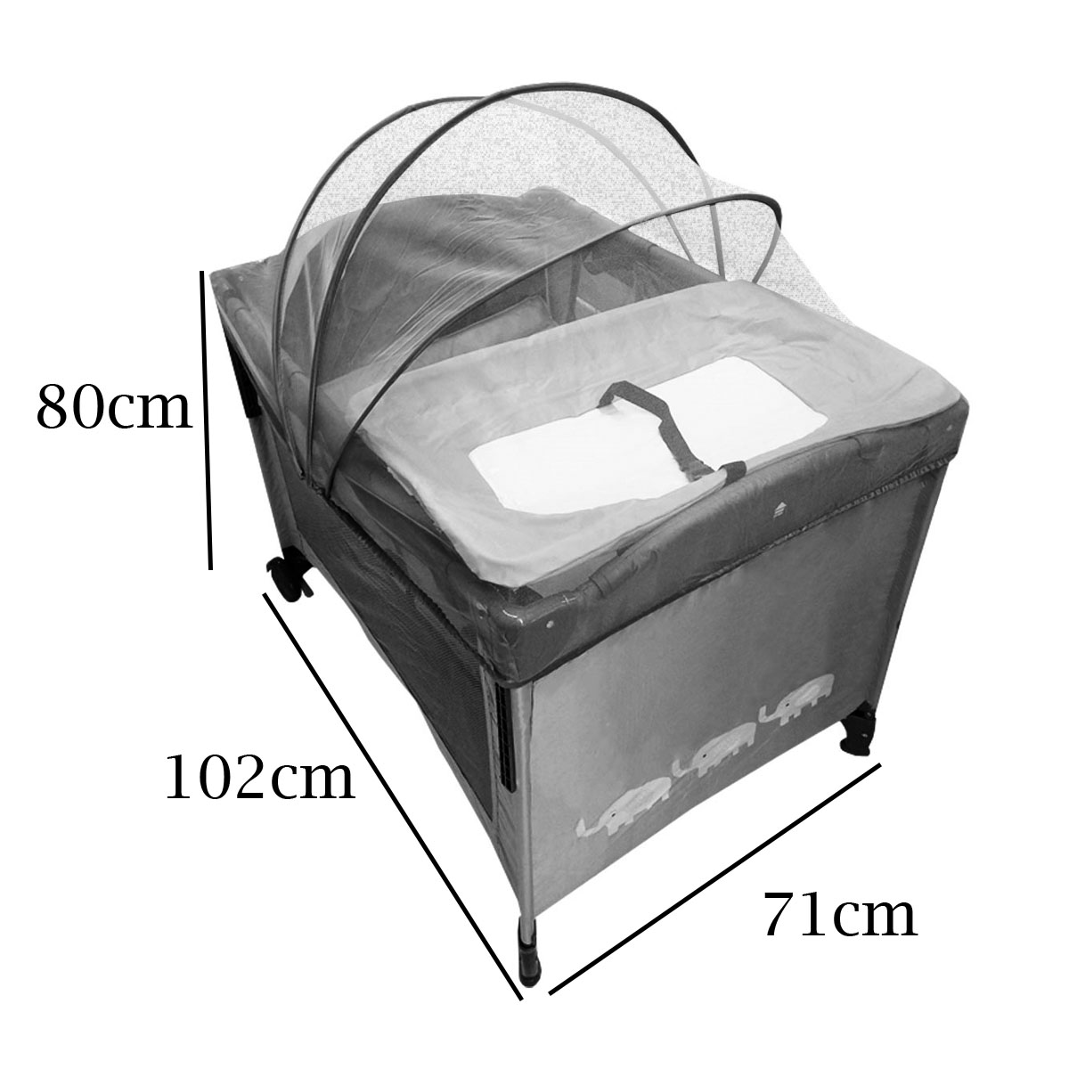 Cuna Corral Prinsel Mecedora Colecho Girl Lila Morado