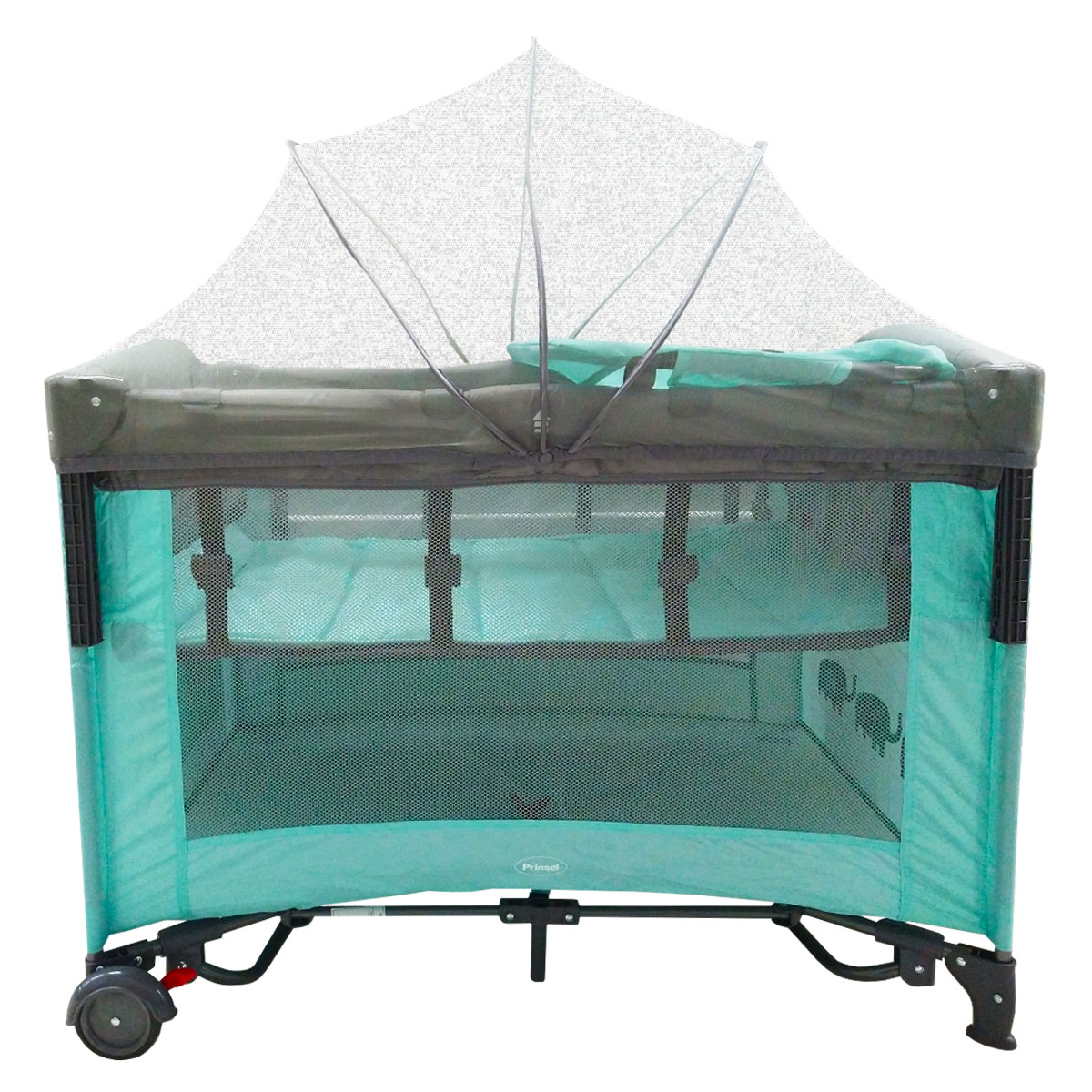 Cuna Corral Prinsel Mecedora Colecho Unisex Azul 