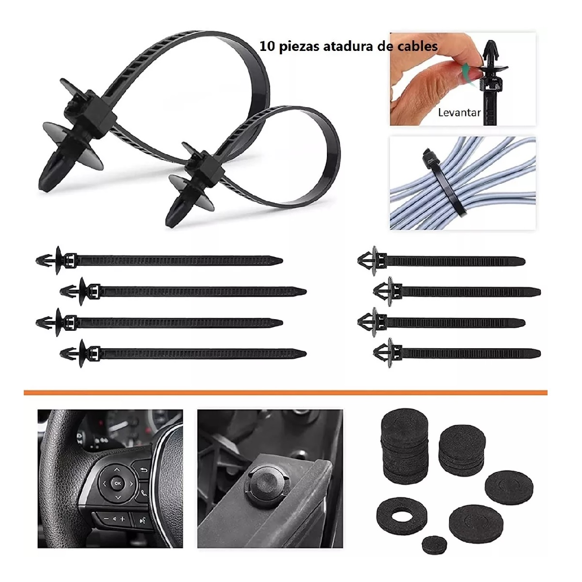 Kit Grapas Automotrices 716pzs Con 18 Modelos Y Quitagrapas