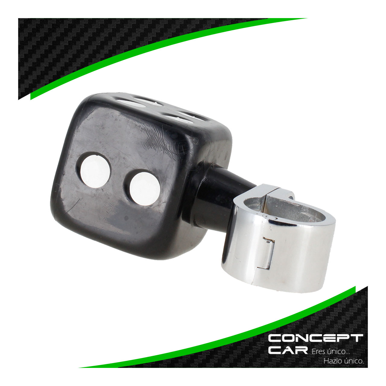 Perilla Para Volante Universal Camion Trailer Diseño Dado