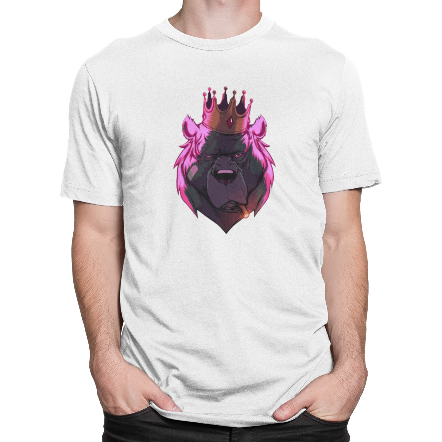 Playera Caballero, Niño y Dama Oso con Corona Cool