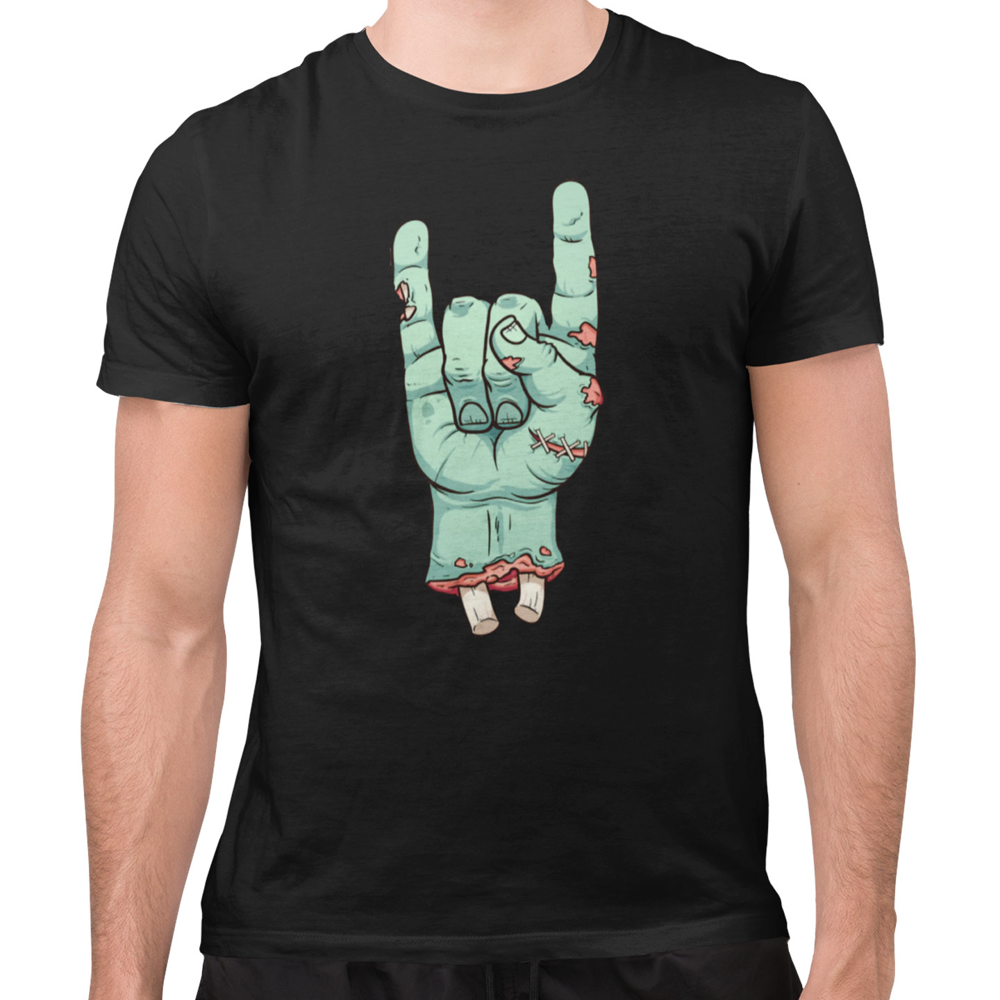 Playera Caballero y Dama Mano Zombie Zombies