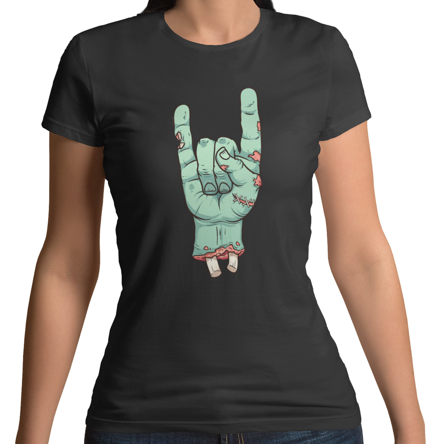 Playera Caballero y Dama Mano Zombie Zombies