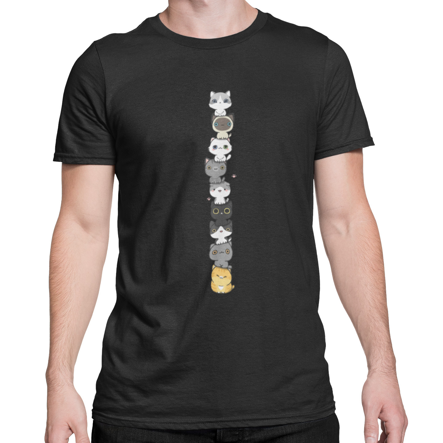 Playera Dama y Caballero Gatitos Tiernos Colores Animales