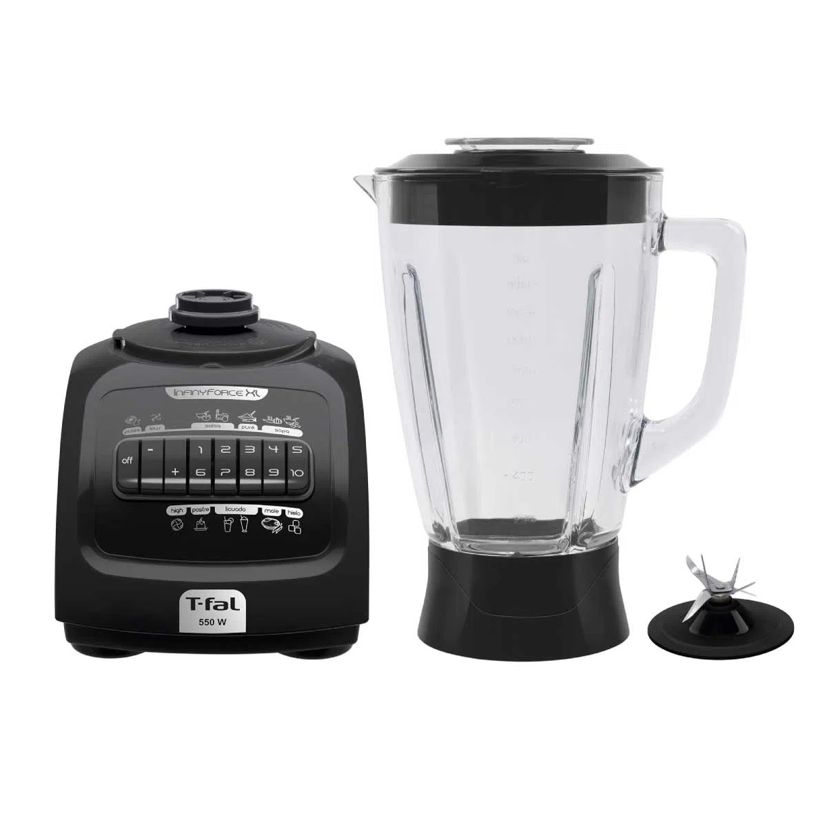 Licuadora TFAL Infinyforce XL Vidrio 2.2Lt 10Vel 6 Cuchillas