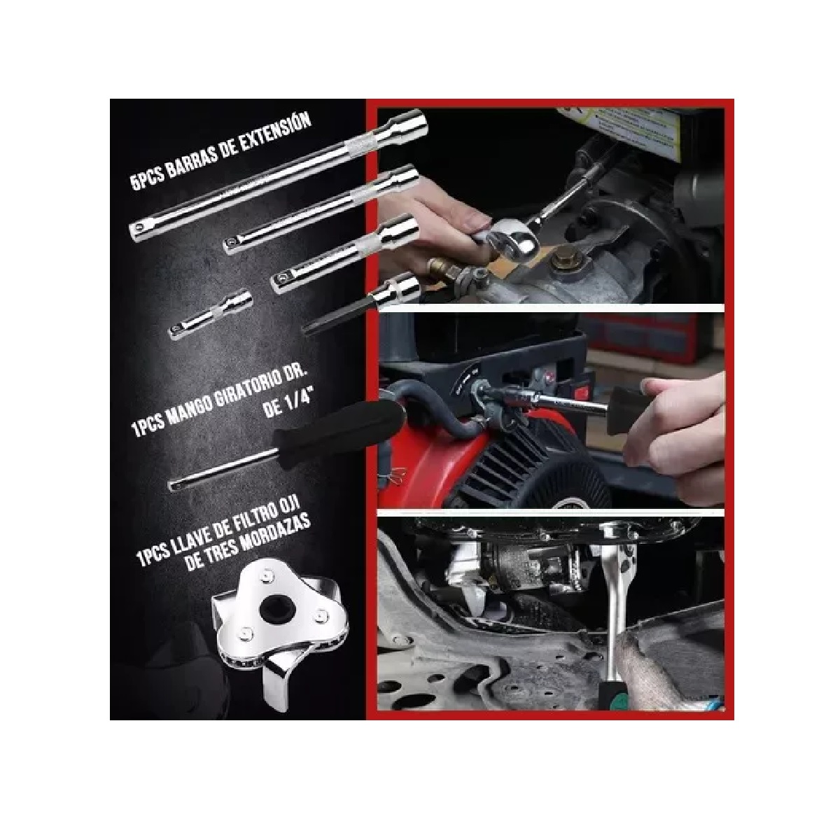 Juego De Dados Herramientas Reparación De Automóviles 121Pzas