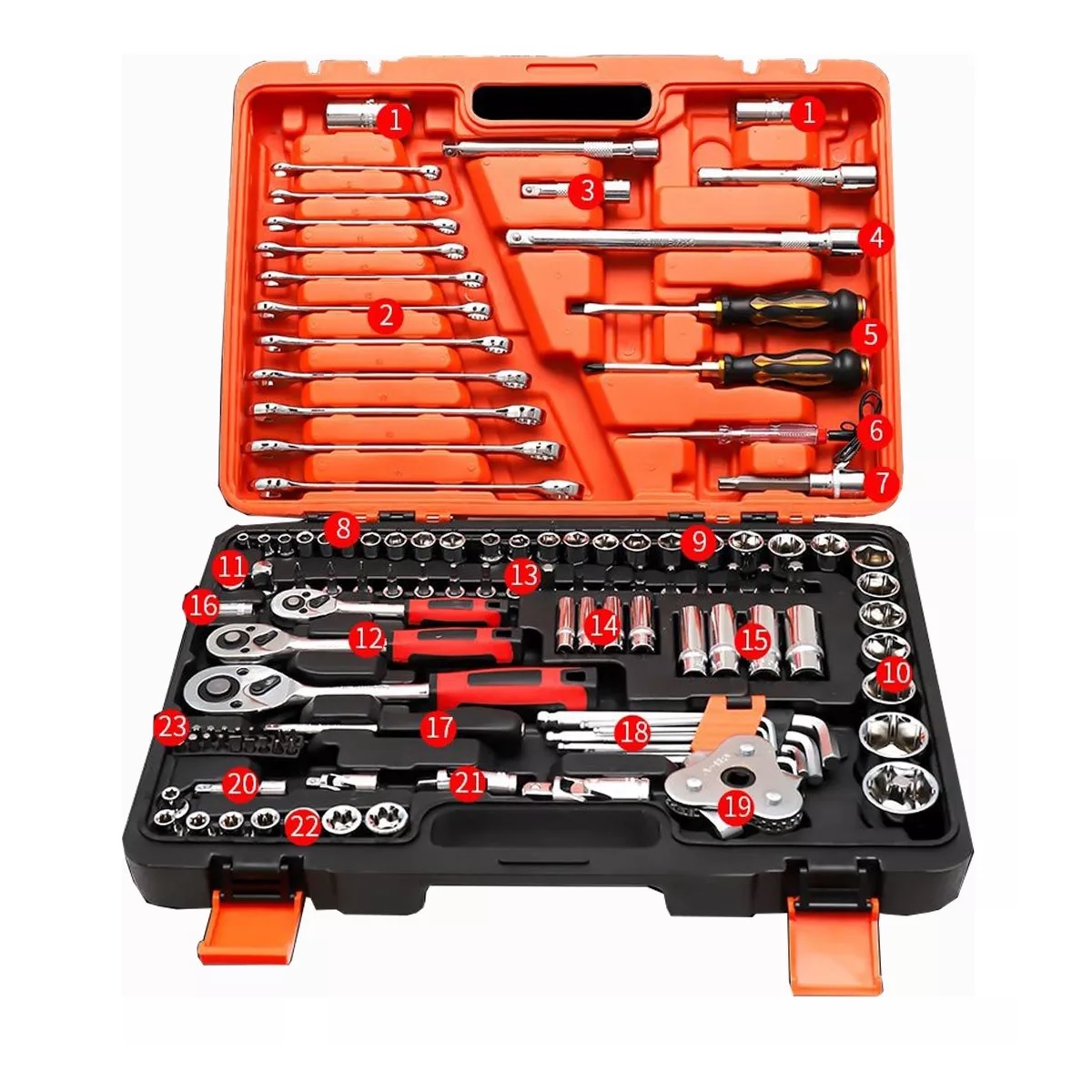 Juego De Dados Herramientas Reparación De Automóviles 121Pzas